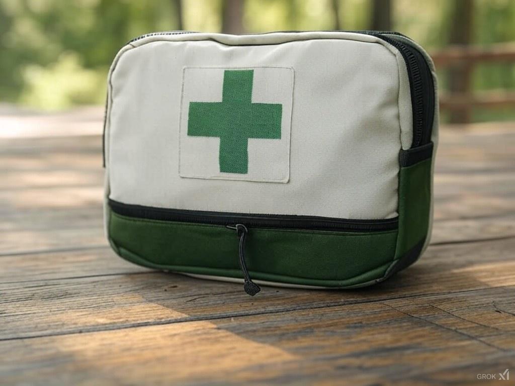 A well-prepared relief veterinarian unpacking a neatly organized bag with essential tools like a stethoscope, notebook, and snacks, ready for a productive shift at a veterinary clinic.