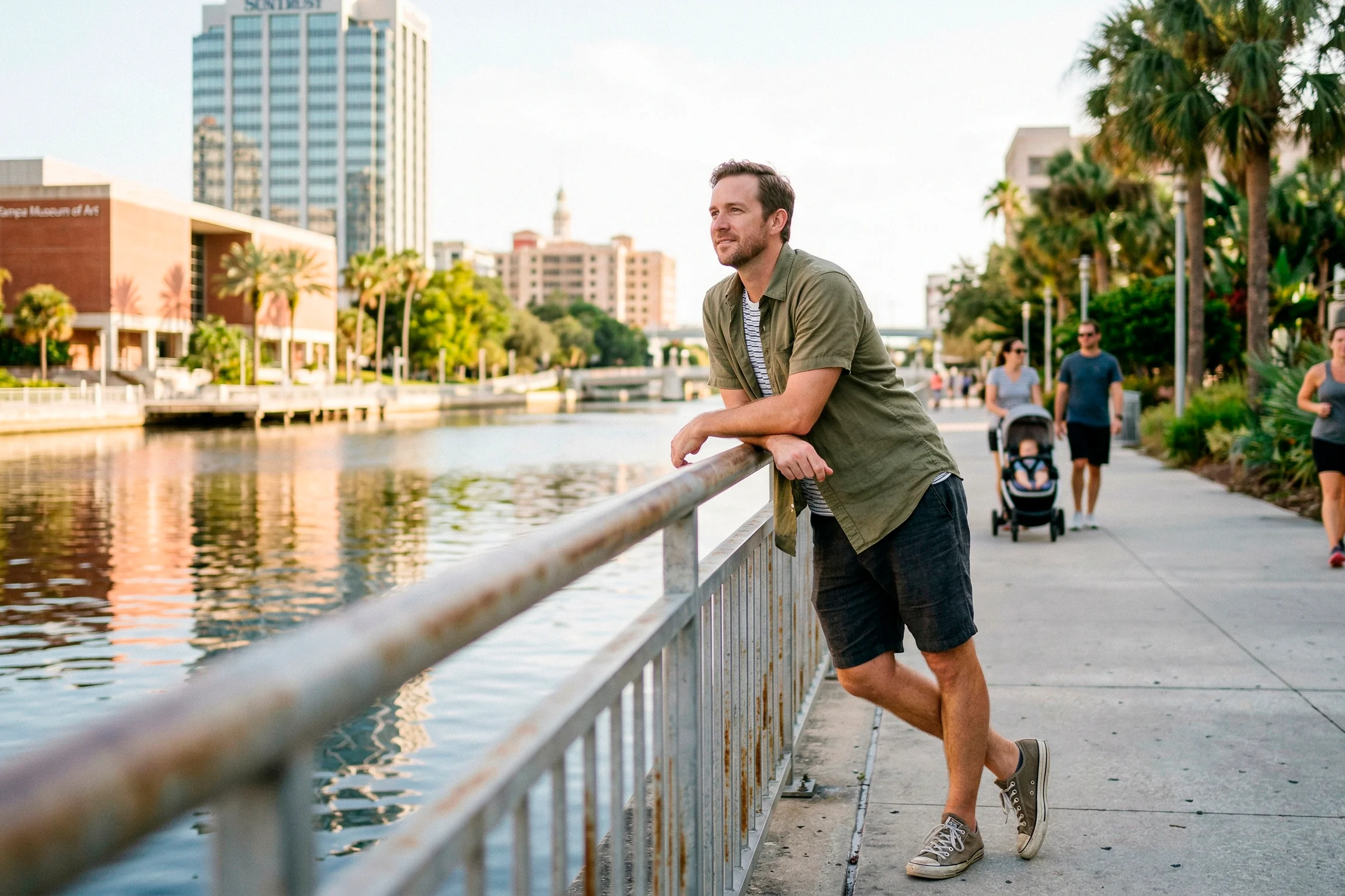 Tampa, FL cityscape and lifestyle